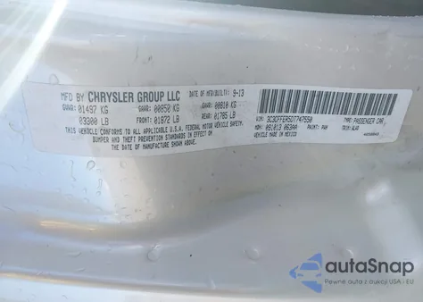 2013 Fiat 500C Lounge z USA, uszkodzony, nr VIN 3C3CFFER5DT747550